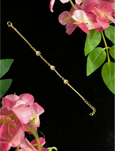 Floral Crystal Anti-Tarnish Bracelet